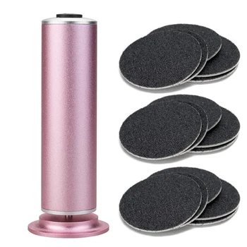 

1 Box (60Pcs) Replacement Sandpaper Disk Discs (Extra Coarse 80 Grit) & 1x Electric Foot Care for Pedicure Electric Grinding Foo