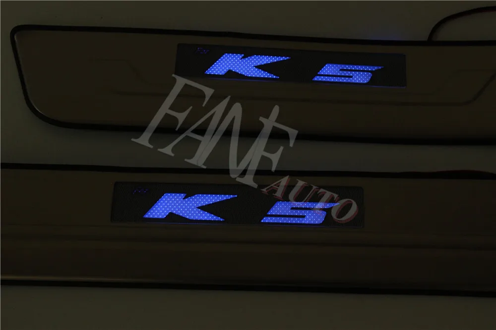 Нержавеющая сталь светодиодный порога Накладка гвардии пороги защитная