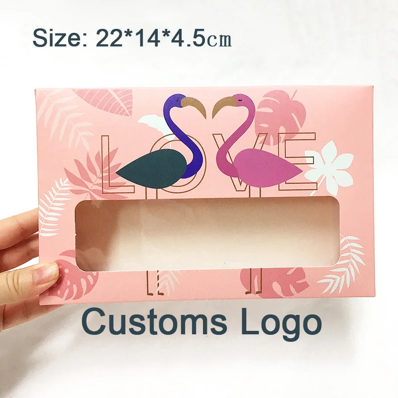 pink packaging paper box  customs logo(3)