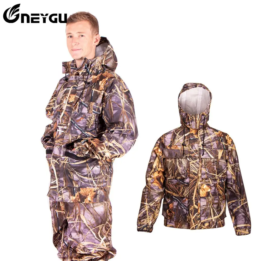 NeyGu waterproof &Breathable Fishing Wading Jacket ,windproof Rain