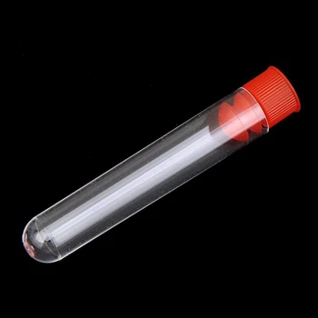 

40 Pcs Non-Completed Plastic Test Tubes Lab Test Tool with Screw Cap Transparent, 12x100mm & 12 x 60Mm