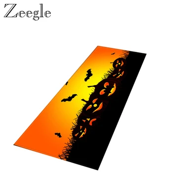 

Zeegle Halloween Carpet Kitchen Rug Non-slip Living Room Carpet Hallway Floor Rug Washable Carpet for Bedroom Bedside Carpet Mat