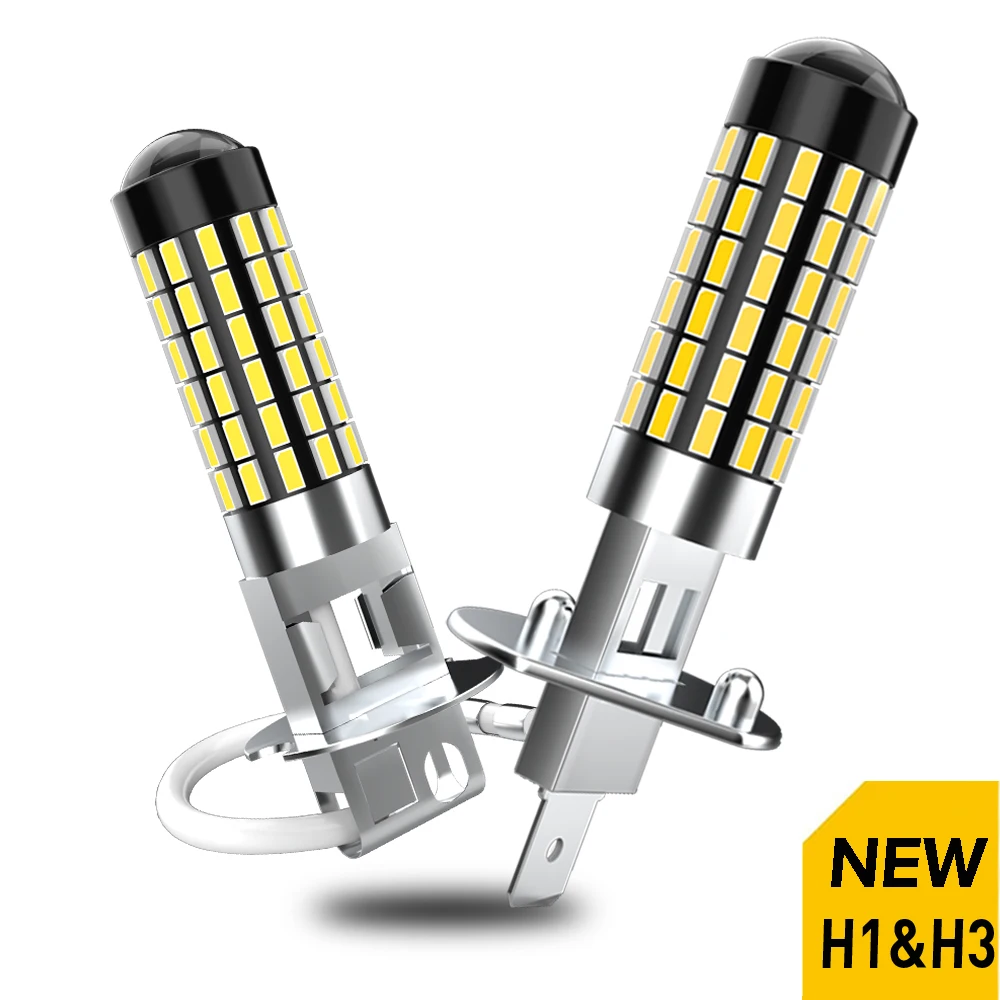2x Super bright H27 H1 H3 880 881 H27 Led Bulb 1200LM 6000K White Car