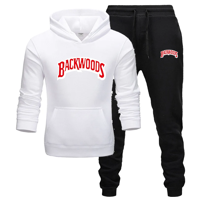 Уличная одежда BACKWOODS с капюшоном, набор, спортивный костюм для мужчин, термальная спортивная одежда, наборы, толстовки и штаны, костюм, Повседневная Толстовка, спортивный костюм