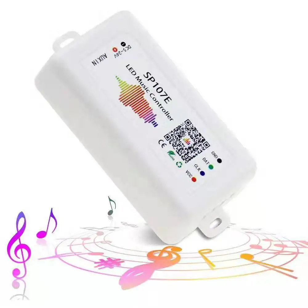 Bluetooth музыкальное управление ler SP107E для WS2812B WS2811Addressable Smart Led Strip LampPhone APP Control РГБ