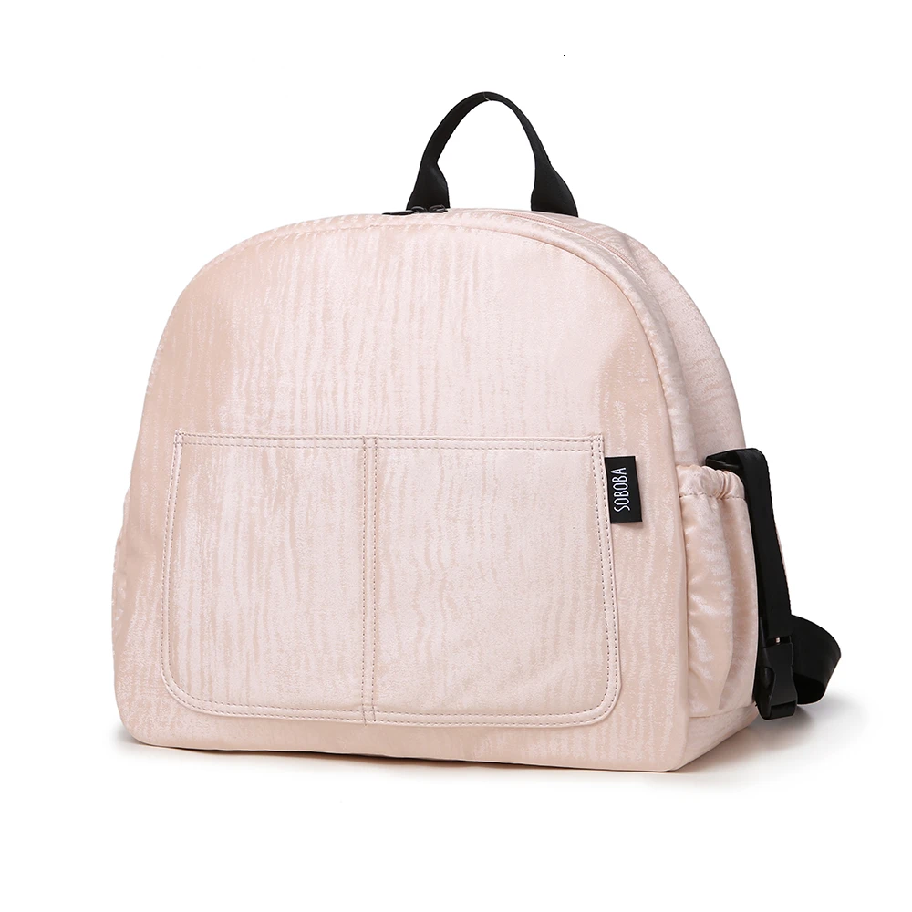 pink backpack changing bag
