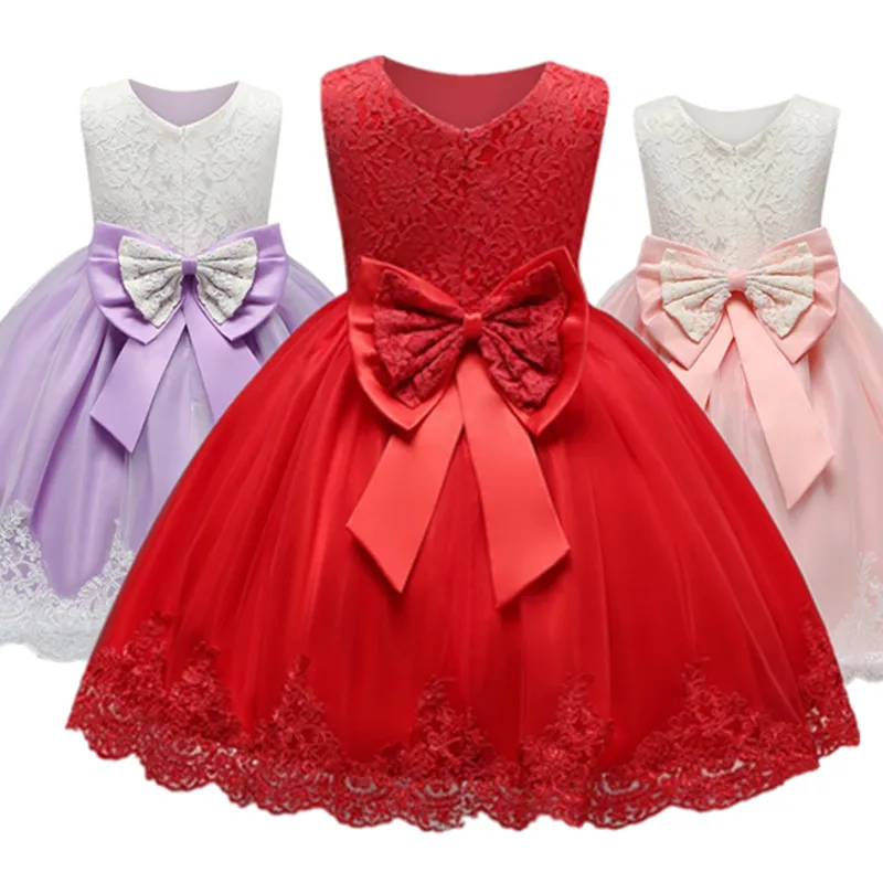 Детские платья г. Красное рождественское платье для маленьких девочек детская одежда для девочек платье-пачка для дня рождения для девочек vestidos infantis