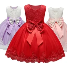 Детские платья г. Красное рождественское платье для маленьких девочек детская одежда для девочек платье-пачка для дня рождения для девочек vestidos infantis