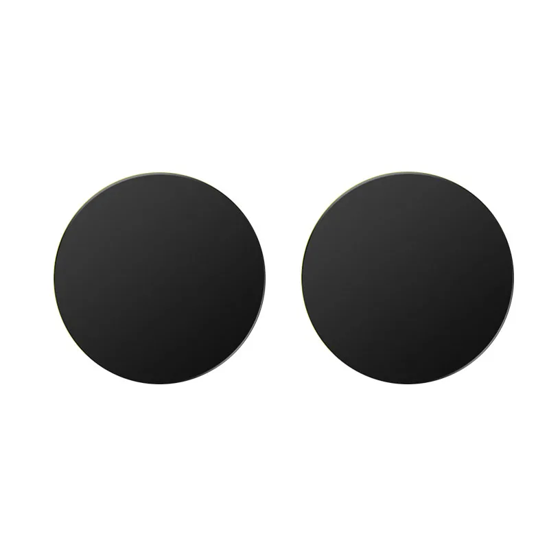 2pcs 圆形 黑色