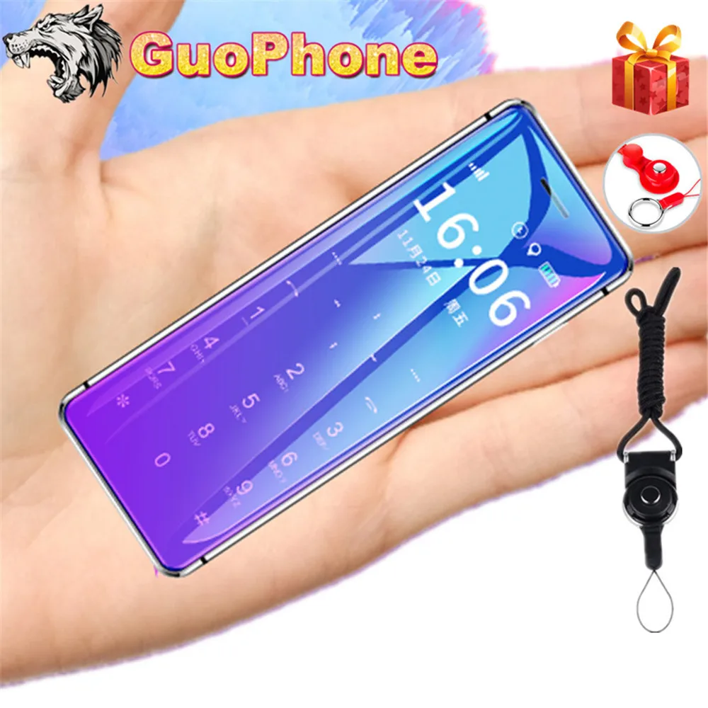ULCOOL V99 мобильный телефон с супер мини ультратонкой картой металлический корпус