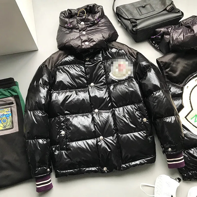 

2019 Winter New Style White Goose down Jacket Short Men And Women Couples Casual Hooded