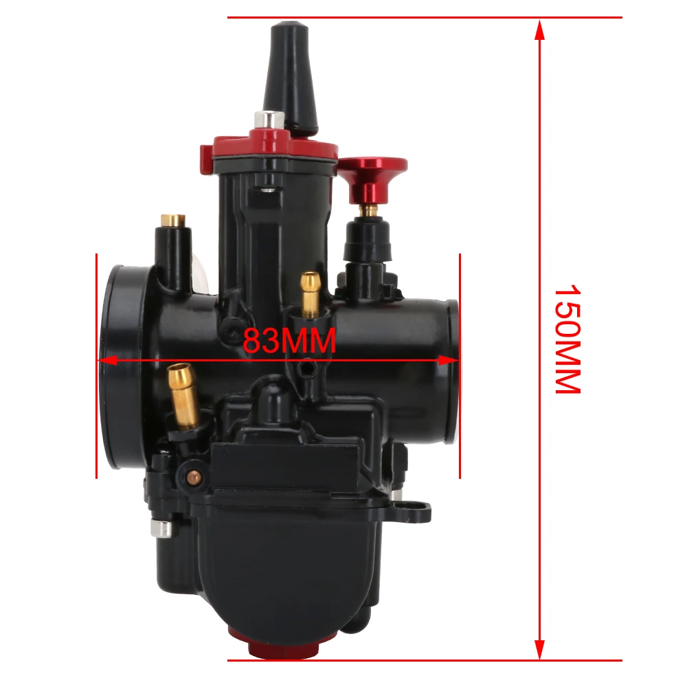 Motorcycle 21 24 26 28 30 32 34mm Universal Black For Maikuni PWK Carburetor Parts Scooters With Power Jet Motorcycle ATV