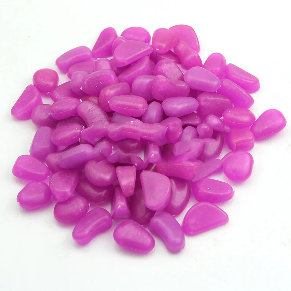 

Natural Stones Home Luminous Stone Gravel Magical Colorful Glowing Dark Glowing Aquarium Resin