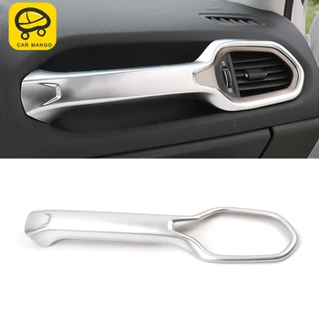 

CarManGo For Jeep Renegade 2015-2019 Car Styling Passenger Seat Armrest Panel Cover Decoration Trim Frame Interior Accessories