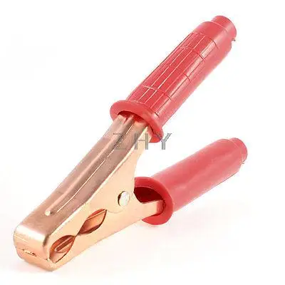 

300A Car Battery Test Lead Insulated Crocodile Alligator Clip Clamp Red