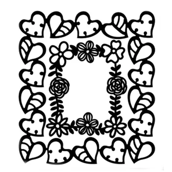 

Eastshape Fame Dies Heart Leaves Metal Cutting Dies New 2020 for Card Making Scrapbooking Embossing Stencil Craft Frame Dies