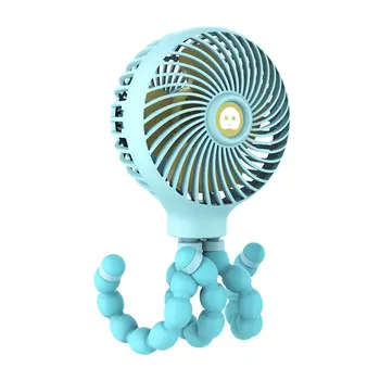 

Mini Portable fan Hanging Octopus Shape Stand Adjustable Handheld USB Charging Fan Cooler For Students