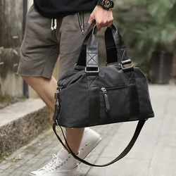 New Men's Canvas Bag British Style Canvas Travel Bag Shoulder Messenger Bag