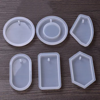 

1PC circular Craft DIY Transparent UV Resin epoxy Silicone Combination Molds for DIY Making Finding Accessories Jewelry