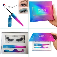 Набор для макияжа Магнитная жидкая подводка для глаз и магнитные накладные ресницы и Пинцет Набор водостойкая Стойкая подводка для глаз Накладные ресницы
