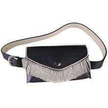 Женские сумочки с кисточками, стразы, женские сумочки на пояс, модные женские сумочки на пояс(с кисточками