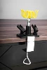Professional Airbrush Holder Clamp-on Stand Kit 4 Mount Spray Gun Tabletop Bench Station for Airbrush 360 Degree Swivel Tilt Set 4