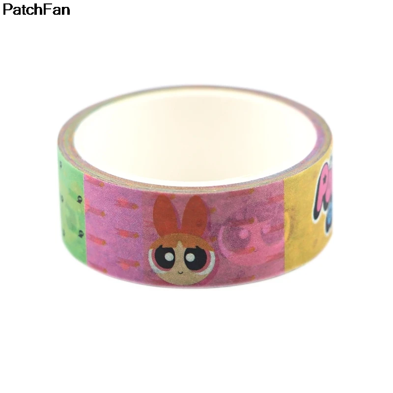 20 шт./лот Patchfan The Powerpuff для девочек DIY Скрапбукинг липкий клей Васи бумага маскирующая лента печатные узоры наклейка A2675