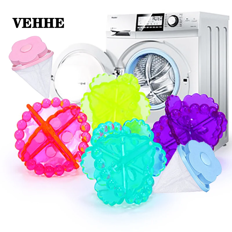 VEHHE Reusable Washer Hair Catcher Washing Laundry ball Machine Filter Net Collect Lint Dirty