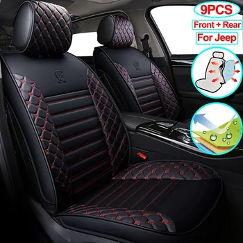 

Black Car Seat Cover Set Universal Car Seat Protector Cushion for Jeep Compass Renegade Patriot Auto Interior Accessories