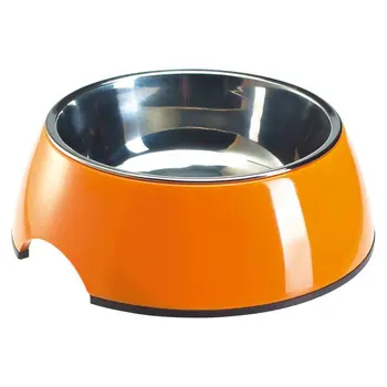 

Hunter Melamine Bowl Food And Drinking Bowl For Dogs And Cats With Removable Stainless Steel Bowl Plain-Colored
