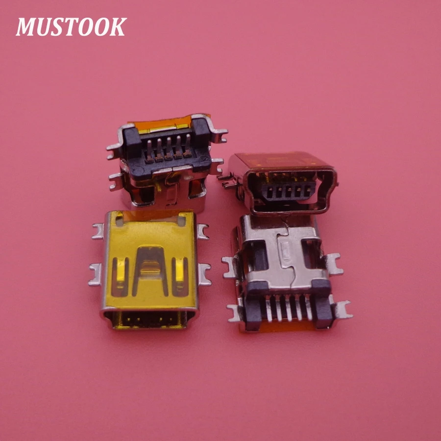 100 шт. Micro Mini USB Разъем B Тип 5pin SMT Раковина 1,7 USB гнездо мини USB разъем