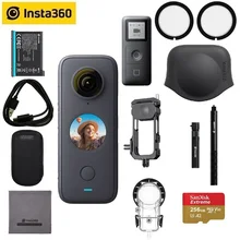 Insta360 um x2 esporte ação câmera 5.7k vídeo à prova dwaterproof água para 10m flowstate estabilização câmera de ação modo cam constante