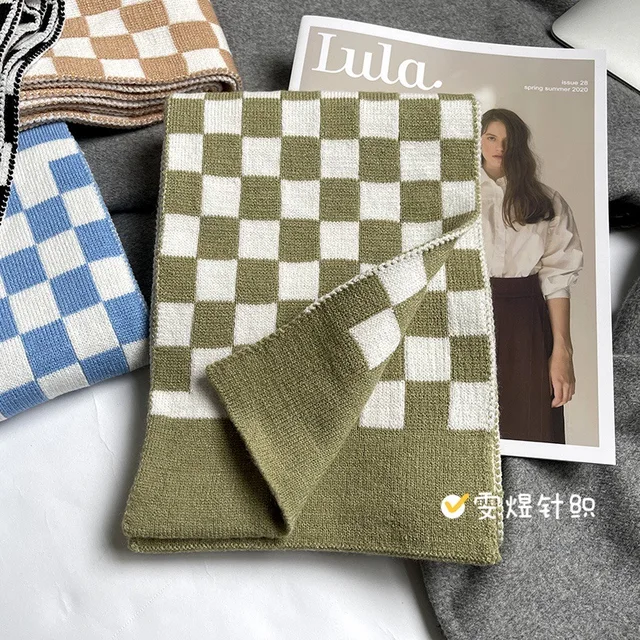 Christmas Pure Cotton Lady Big Shawl Imitation Cashmere Scarf Soft Skin-friendly Thickening Warm Letter Printing Shawl Scarf 5