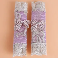 Горячая Мода норвежские перчатки любовь двойная дверь холодильник ручка рукав вышитые кружева холодильник дверные ручки крышки