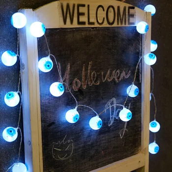 

10 Led Halloween Ghost Eyes String Lights Skull Big Eyes Lantern Night light Party Props Fairy Halloween DIY Decoration Lighting