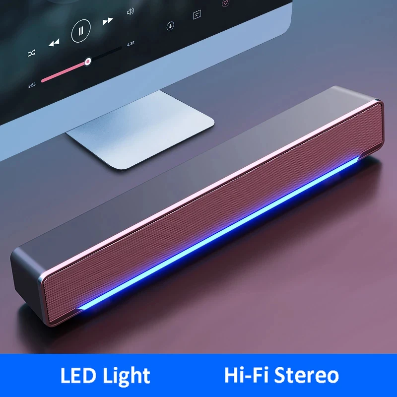Саундбар 2021 проводной и беспроводной Bluetooth 5.0 динамик для ТВ с сабвуфером