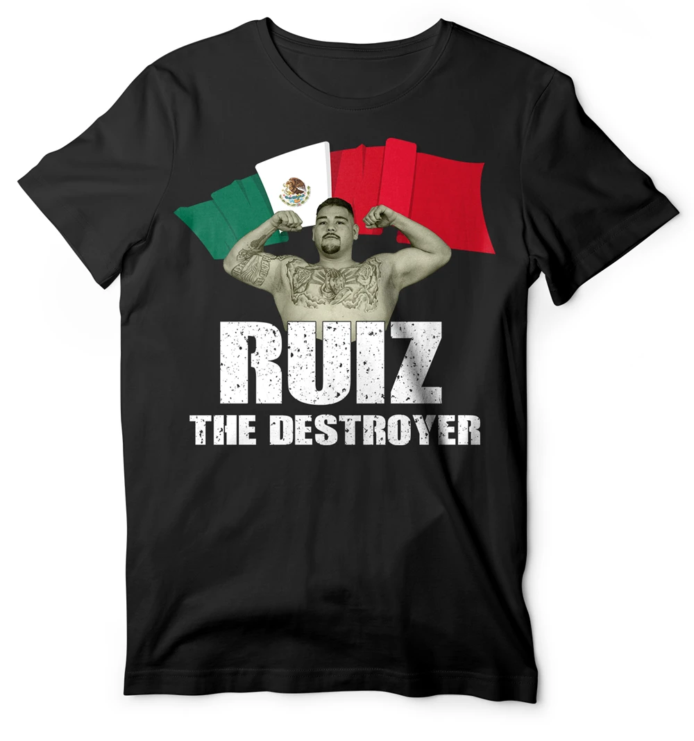 Andy Ruiz футболка с эсминцем-Andy Jr. Мексиканский новый мир бокса шампио Верхняя