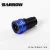 Barrow TZKF-V2 Black Silver water cooling fittings sealing quick coupling female connector ► Photo 3/4