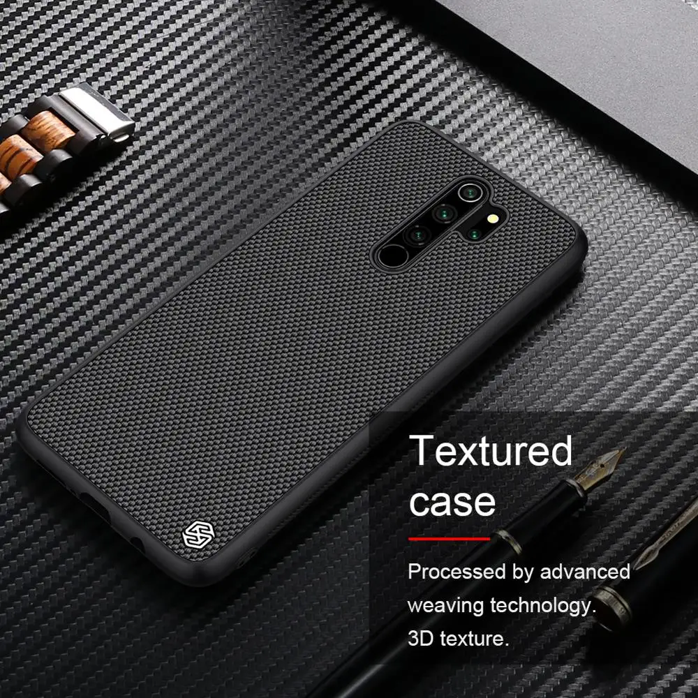 Текстурированный чехол NILLKIN для Xiaomi Redmi Note 8 Pro из нейлонового волокна, нескользящий матовый чехол для телефона для Redmi Note 8 Pro Global 6,53''