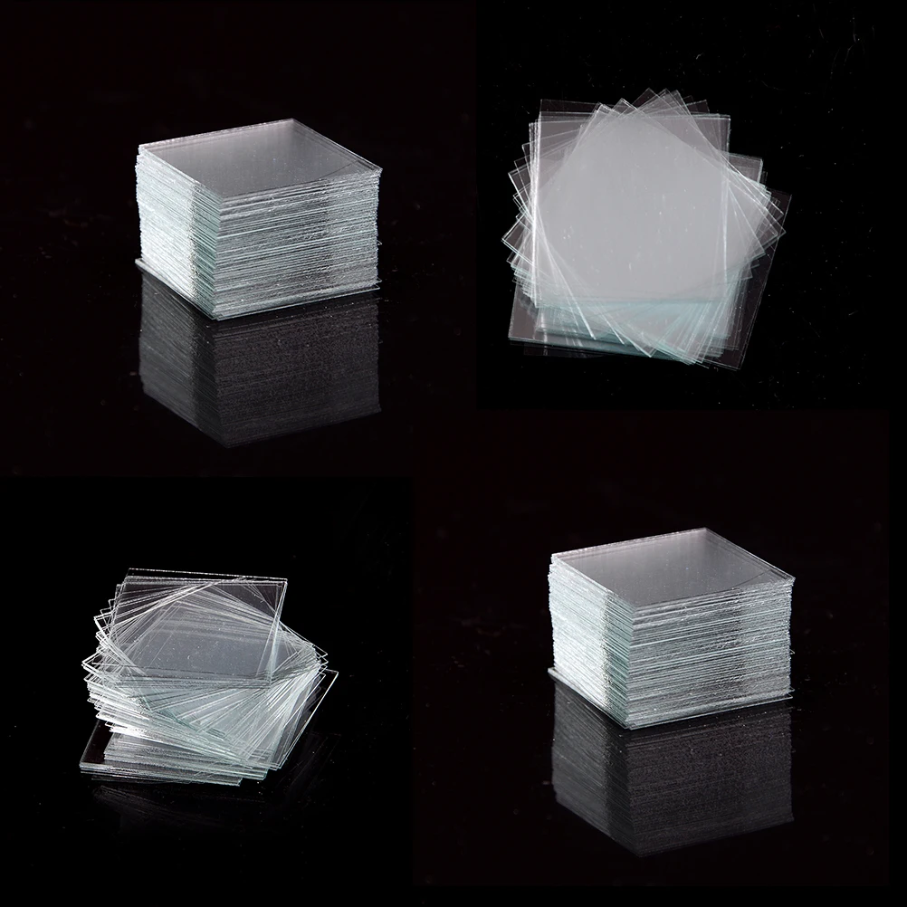 ZLinKJ 100pcs/box Professional Glass Cover Micro Slips 18x18mm Microscope Slide Covers Wholesale | Инструменты