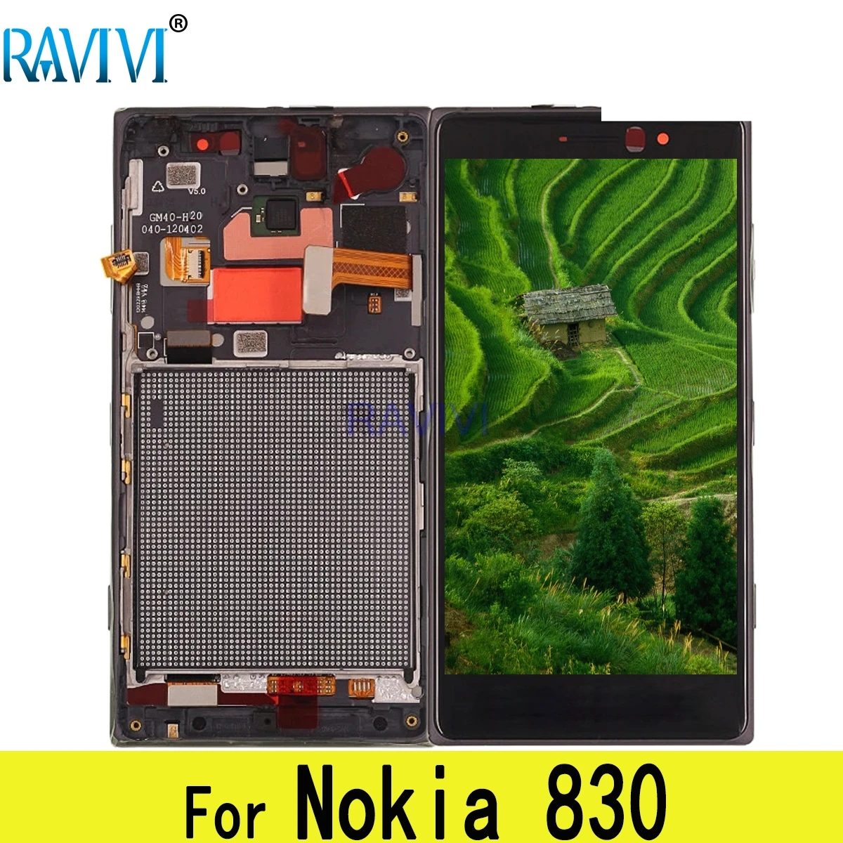 5 0 '𧠰 ЖК-чехол с подставкой и отделениями для карт Nokia Lumia 830 ЖК-дисплей RM-984