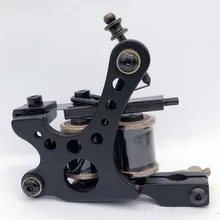 Новейшая дешевая тату-машина ручной работы maquiagem тату-машины пистолет 10 катушек чугунная машина для вкладышей и шейдеров caneta