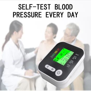 

Voice Wrist Blood Pressure Monitor automatic home medical HD display electronic Sphygmomanomete for Measuring Arterial Pressure