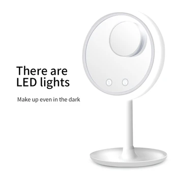 

Makeup Mirror with LED Light LED Mirror Vanity Mirror 5X Magnifying Mirror LED miroir grossissant Magnifying with Fan LED Light