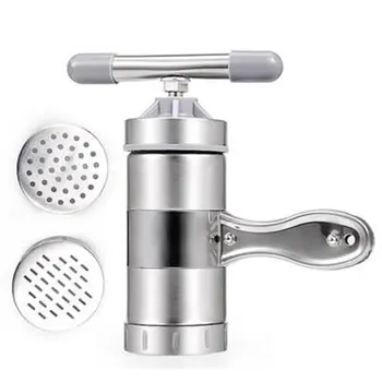 

Manual dough pressing machine Stainless steel handle Good bearing capacity Detachable mold Quickly press out noodles 1 set