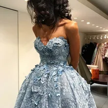 A-Line платье для выпускного вечера Sweewtheart High Low Blue Lace винтажные вечерние платья для выпускного вечера с аппликацией бисером
