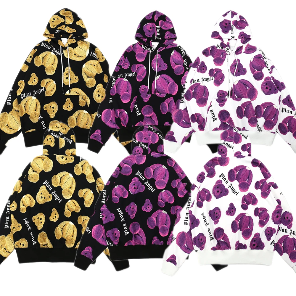 

Palm Angels Hoodies Men Winter Clothes Women Strong Things Full Printed Severed Bear Streetwear Sweatshirt Palm Angels Hoodie