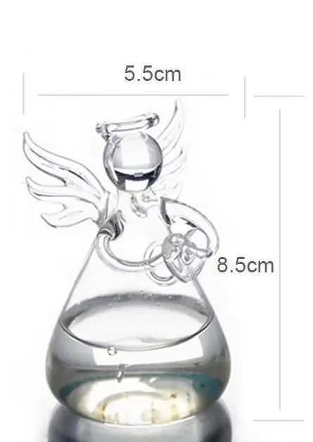 Стеклянная ваза цветочное растение Декор подвесная форма ангела|Вазы| |