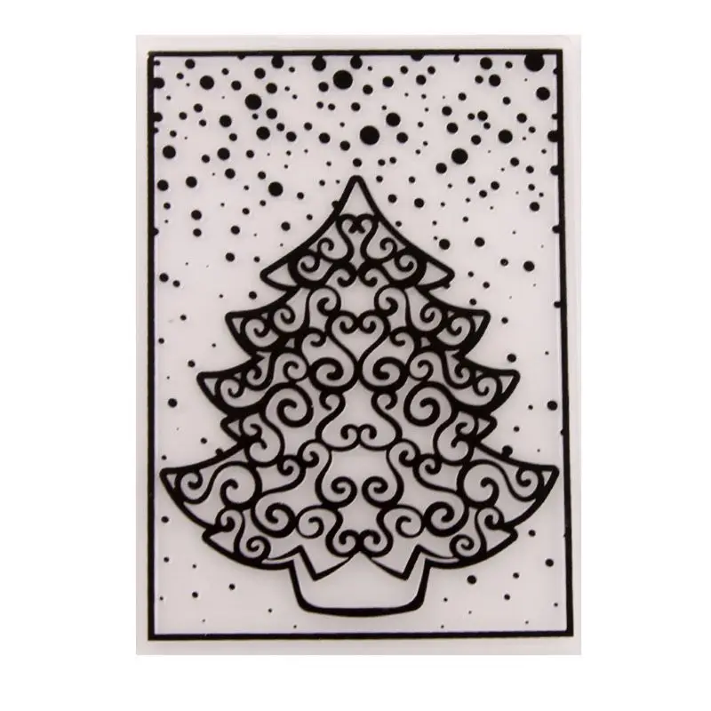 

Dot Tree Plastic Embossing Folder Template DIY Scrapbook Photo Album Card Making