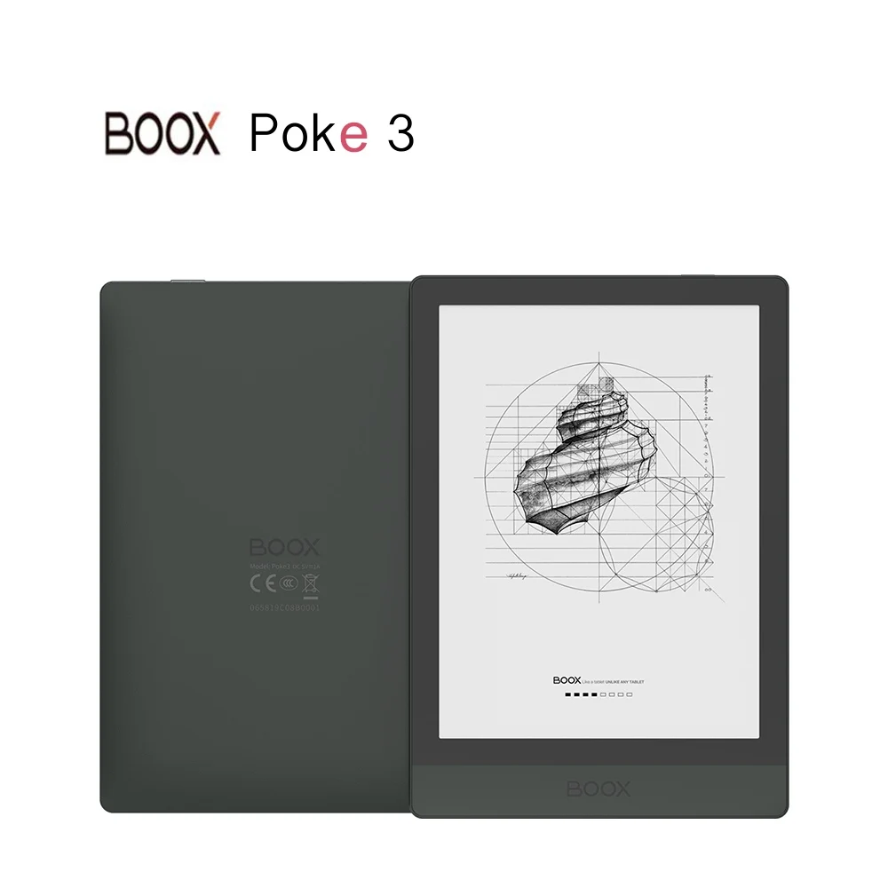 GESTION DE Poke 3 e reader 6,0 pulgadas E lnk lo Tablet Android 10,0, 1488x1072x300dpi 2 + 32GB WIFI luz delantera con marca